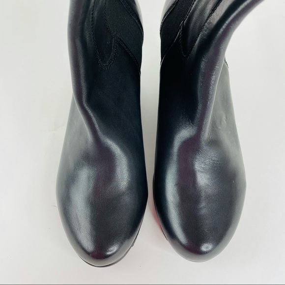 JOHNSTON & MURPHY Black Leather Pull On Calf Boots - Picture 2 of 10